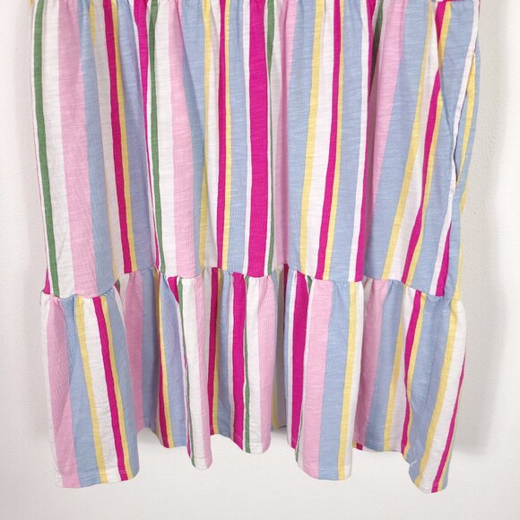 GAP Cotton Modal Striped Sleeveless Tiered Tank Dress - Picture 2 of 8
